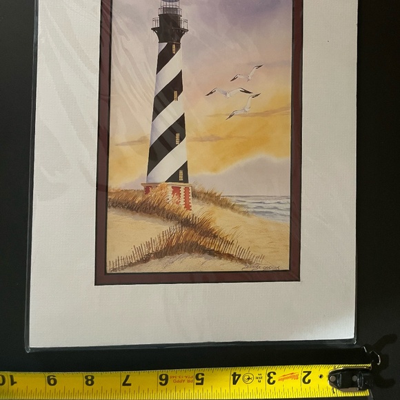 Cape Hatteras Lighthouse, Gaskin Gallery, matted and still in protective wrap - Picture 6 of 6